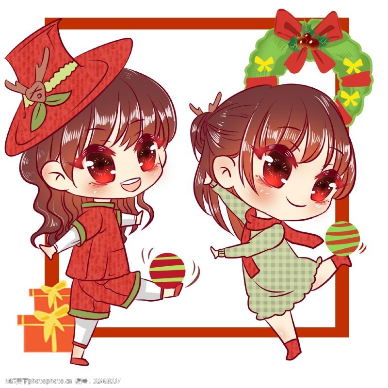 萌系女孩图片素材