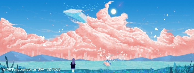 粉红色的梦图片素材