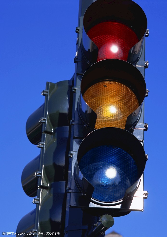 道路标志图片素材红绿灯