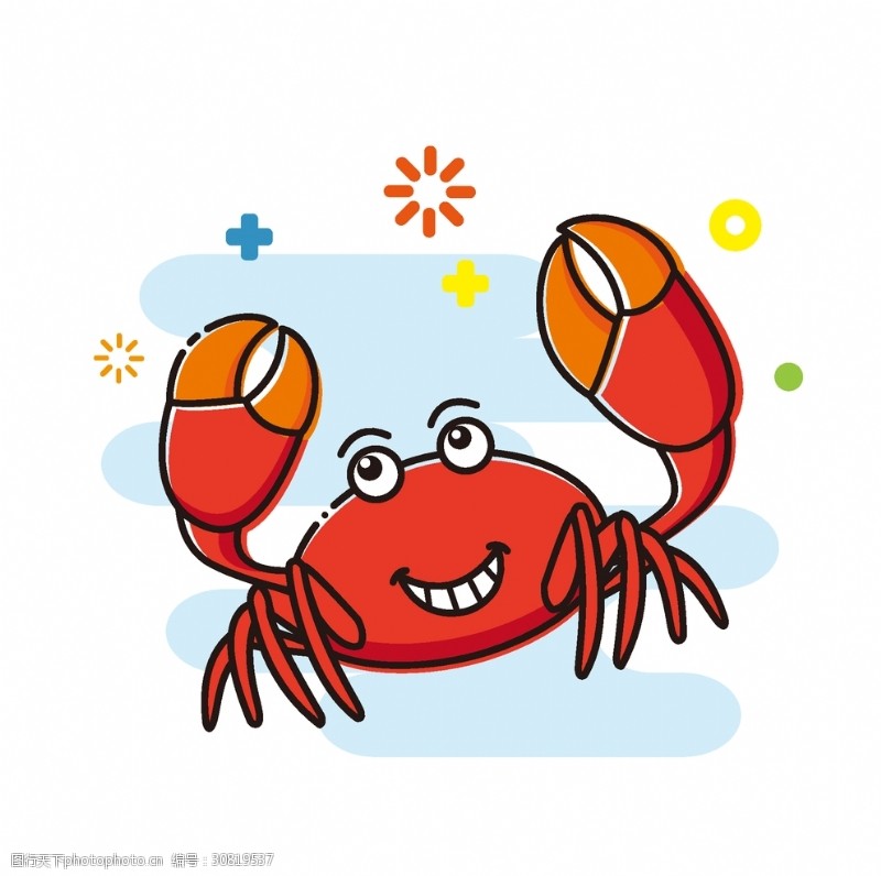螃蟹宣传螃蟹插画
