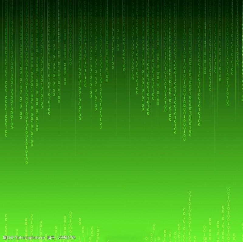 数据控制绿色代码背景