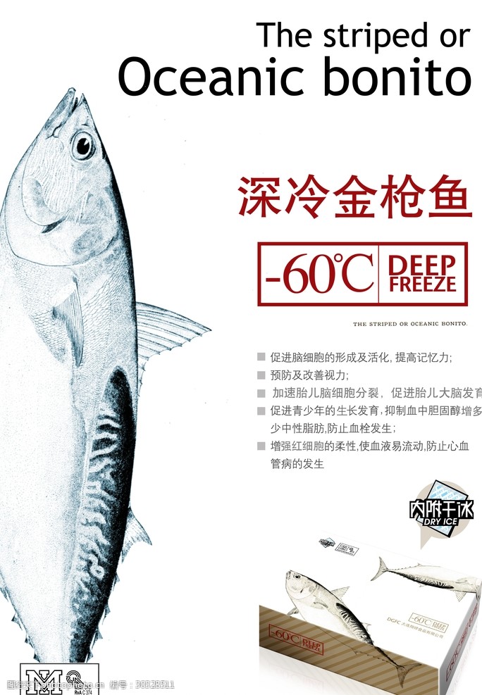 食品宣传传单速冻鱼肉