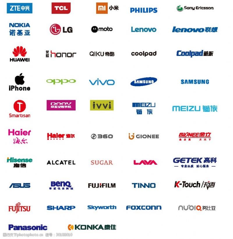 富士康手机品牌标志logo大全