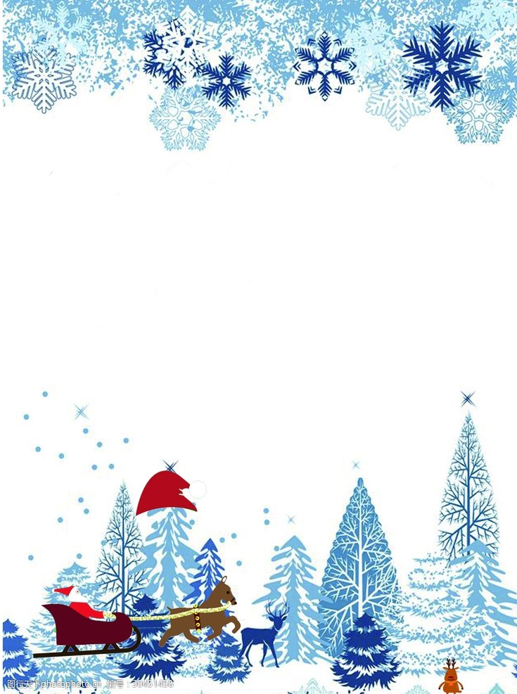 创意雪花雪花圣诞节海报背景