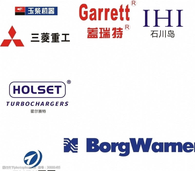 三菱广告增压器logo