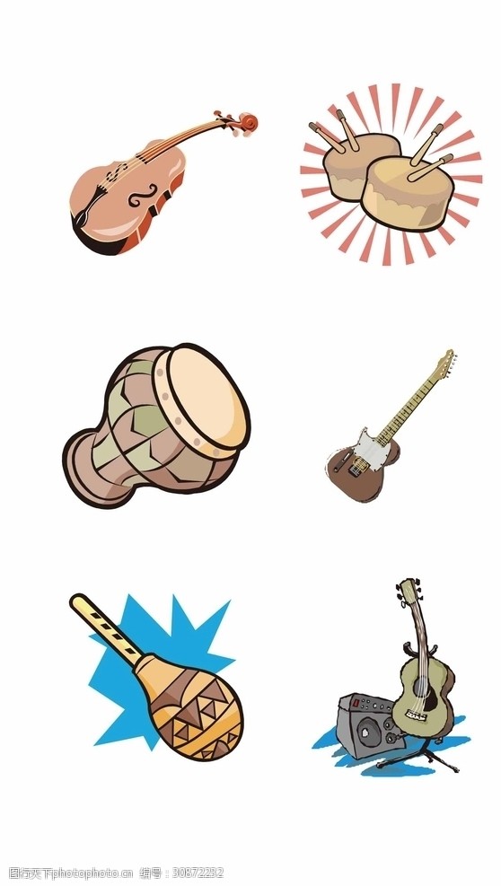 音符标签各类乐器