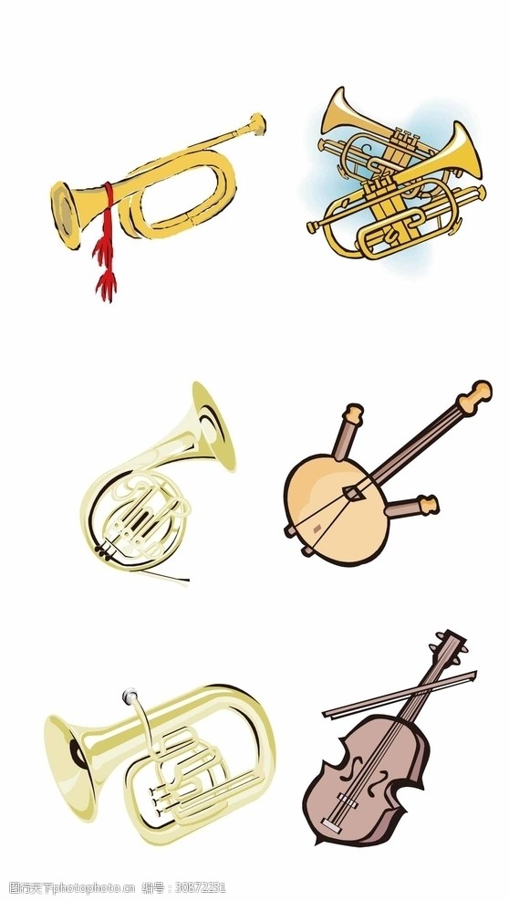 音符标签各类乐器