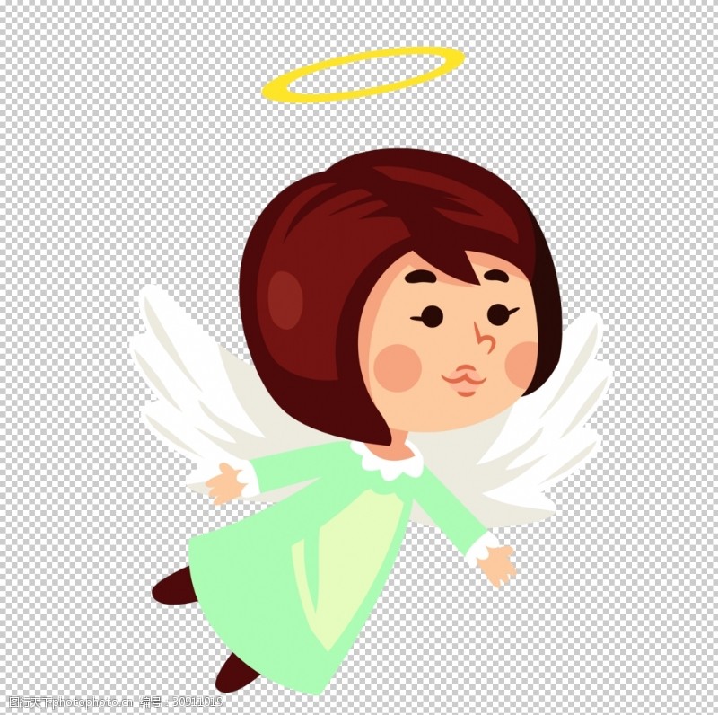 天使免扣图卡通小天使