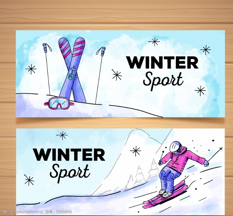 奥运会易拉宝冬季运动