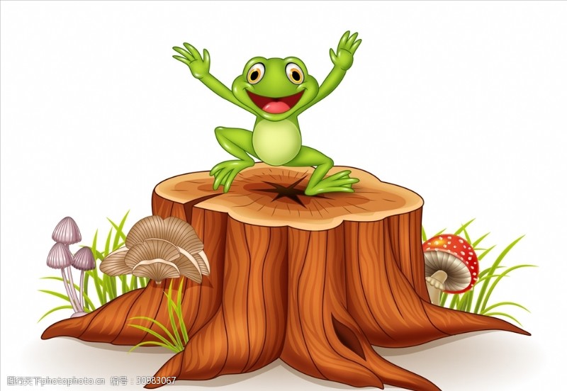 青蛙王子卡通动物图案