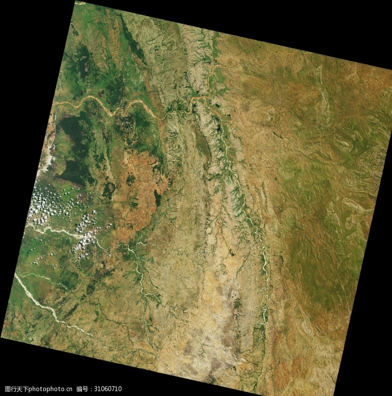 遥感卫星山脉卫星图
