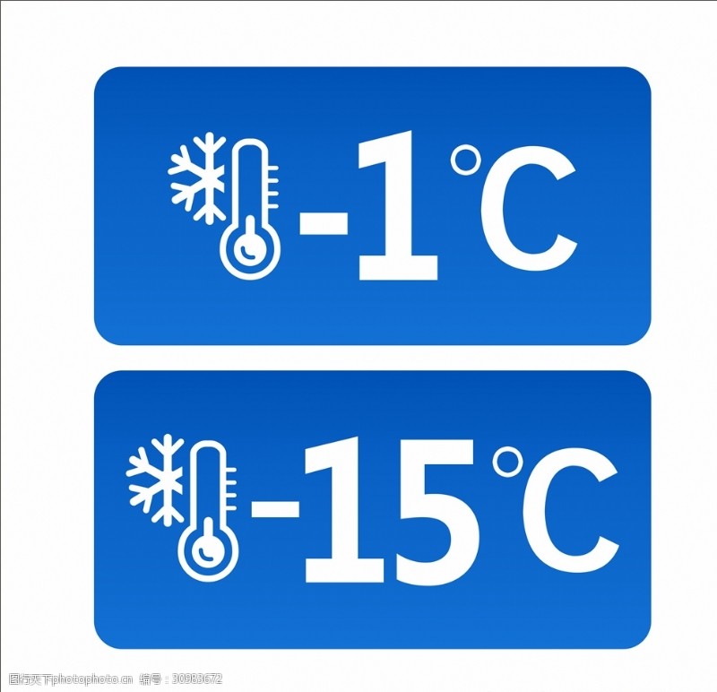 水温空调温度标识牌