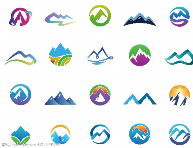 山峰logo图片免费下载 山峰logo素材 山峰logo模板 图行天下素材网