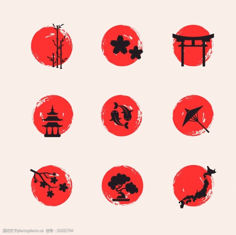 锦鲤手绘日本元素