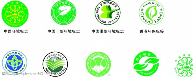 中国环境认证环境标识绿色材料标志