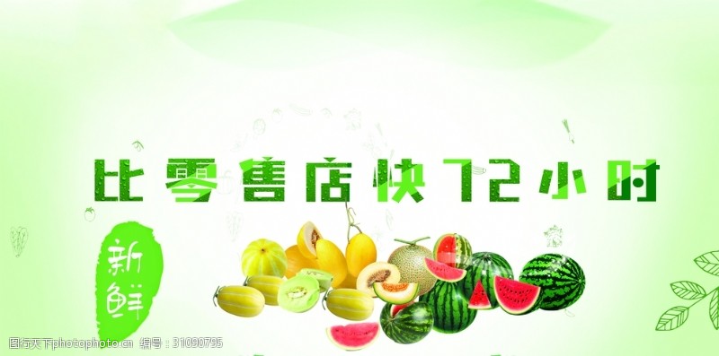 果蔬创意水果店海报
