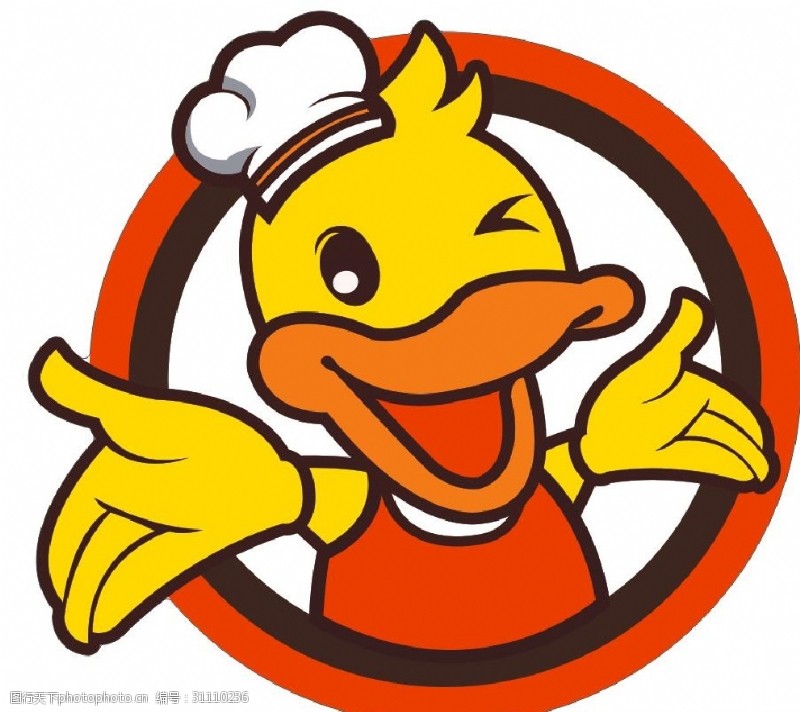 卡通鸭子logo