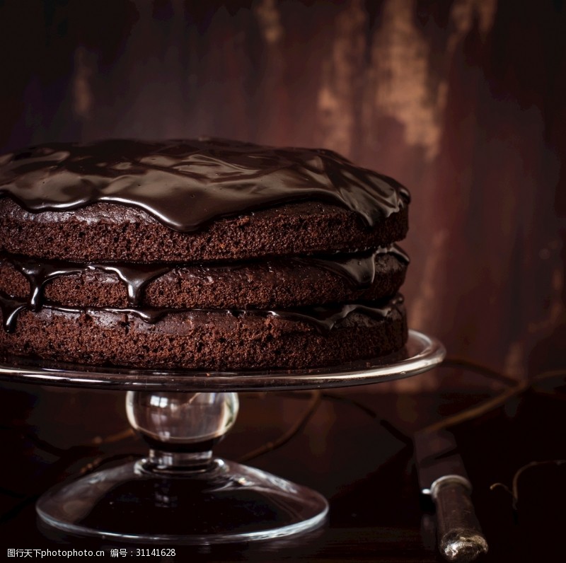 甜点海报巧克力蛋糕