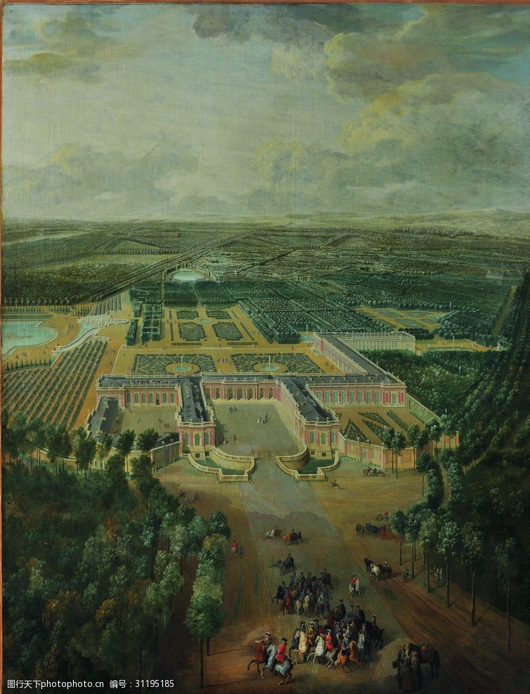 看书文化俯视凡尔赛宫