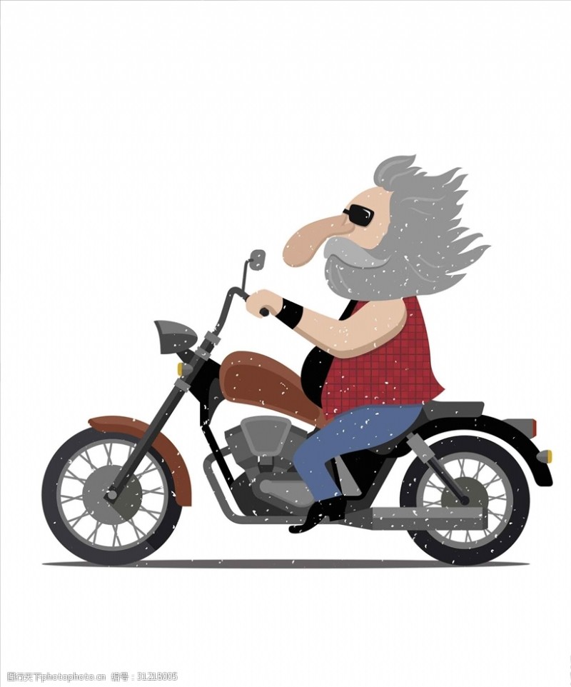 男性摩托车车手骑摩托车