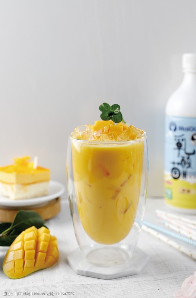 冷冻食品宣传单芒果酸奶奶茶