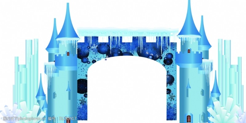 冰雪城堡拱门