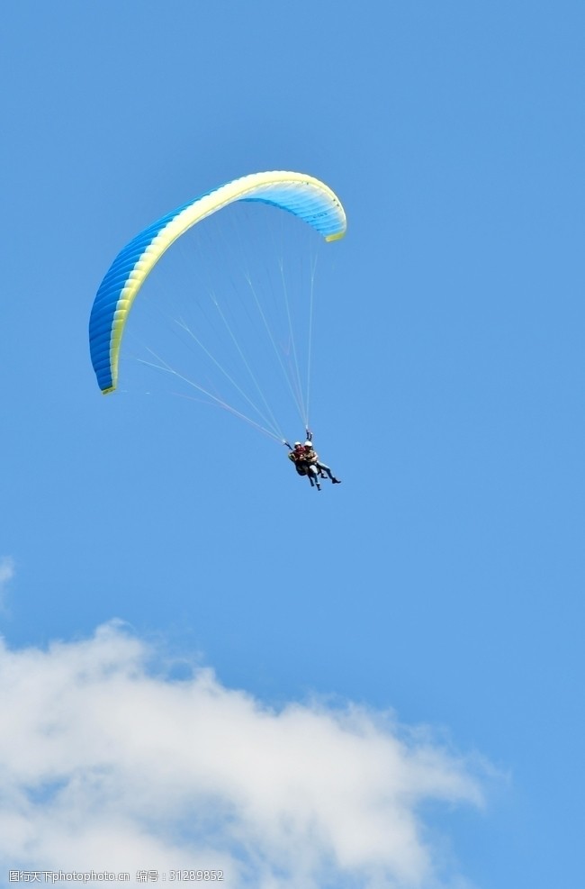跳伞比赛降落伞