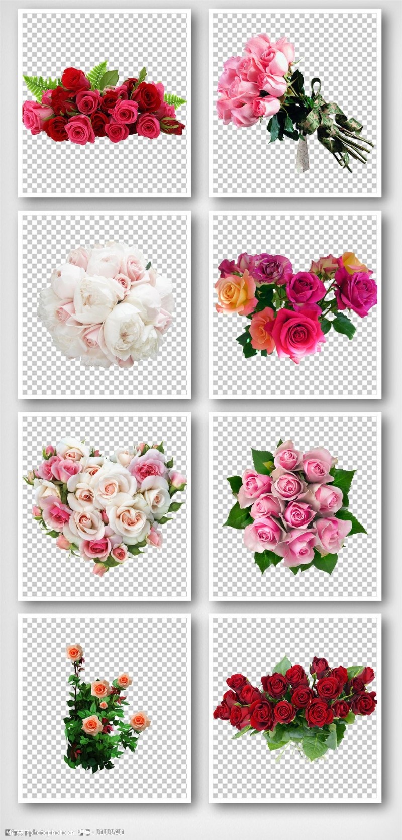 春天背景墙浪漫告白粉色捧花产品实物