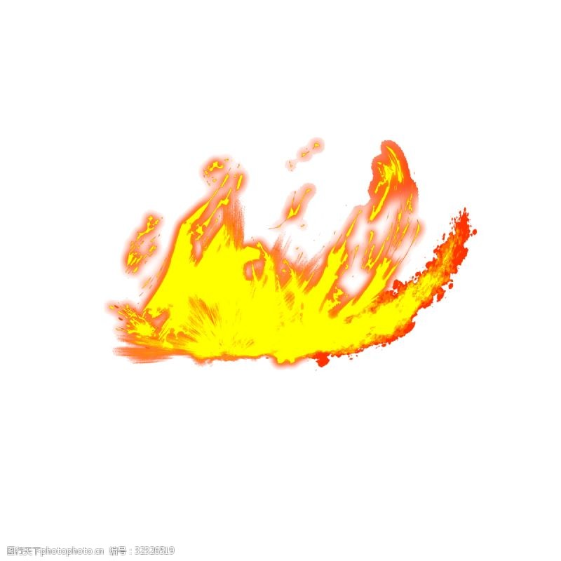 深色背景漫画手绘火焰自然元素