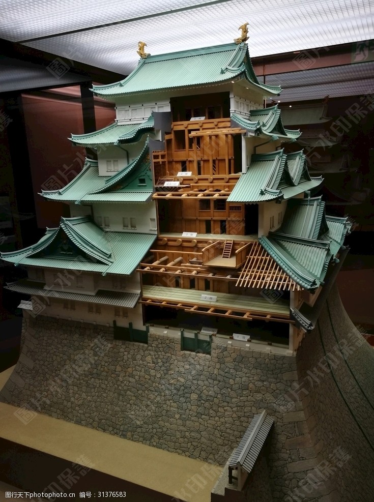 名城模型日本名古屋城实体模型