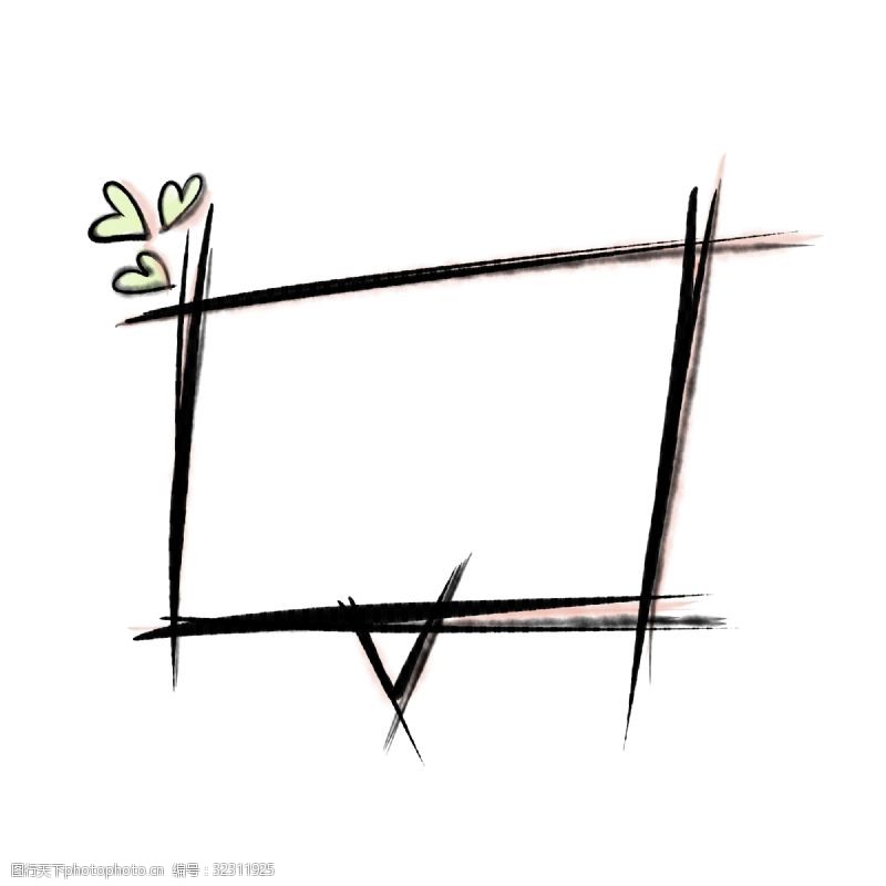 长方形格子手绘风格画架子对话框