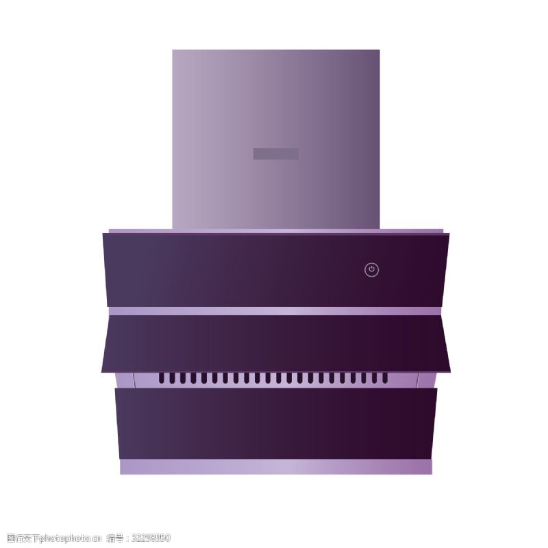 紫色的抽油烟机插画