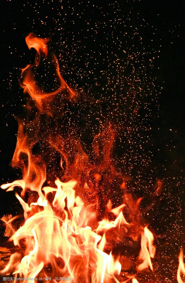 一堆火火灾火