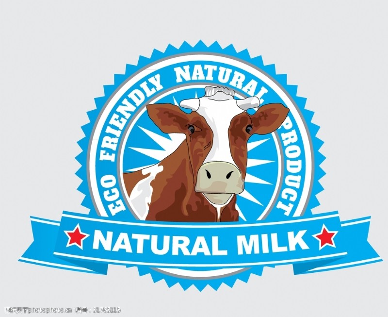 牛奶商标牛奶标签