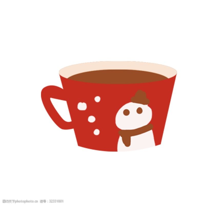 咖啡杯免费下载冬天红色的咖啡杯免抠图