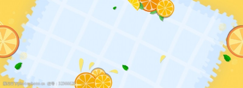 餐桌背景一月水果橙子野餐海报背景