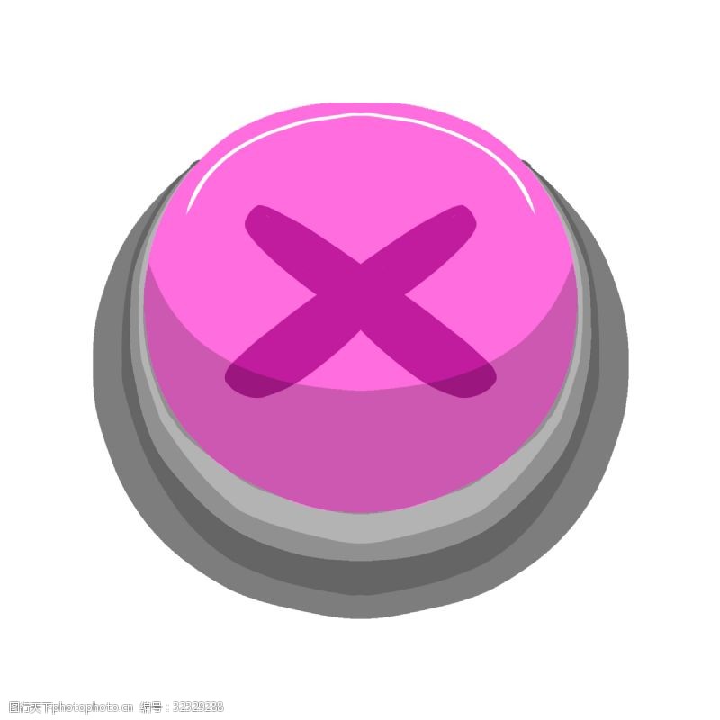 水晶按钮紫色的开始按钮插画