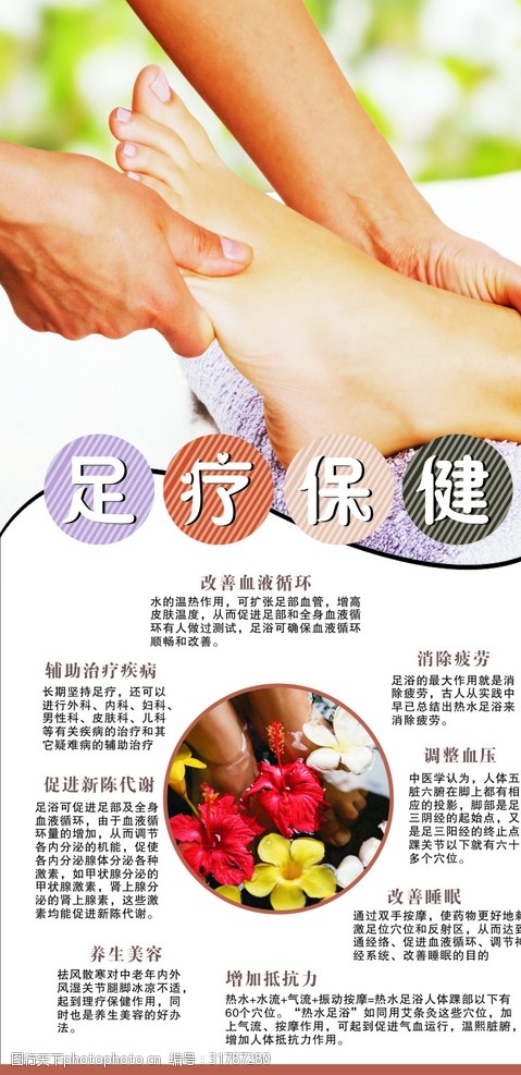 中医足疗保健足疗保健海报