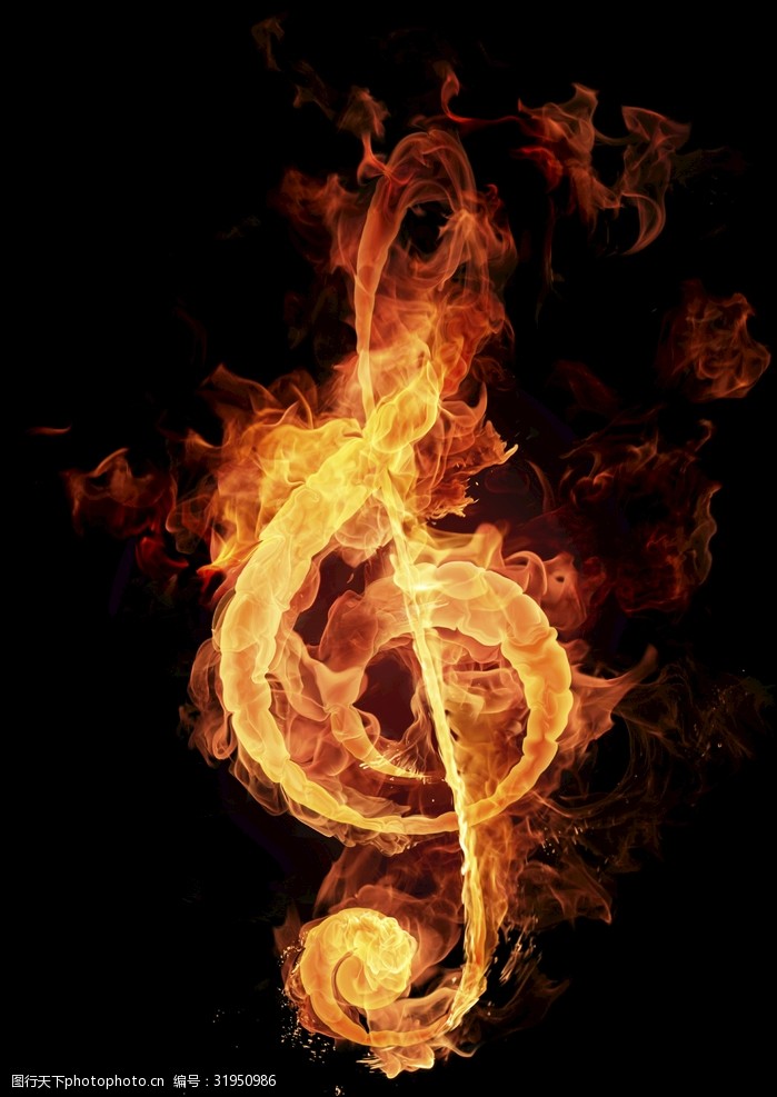 火焰音符音乐火焰