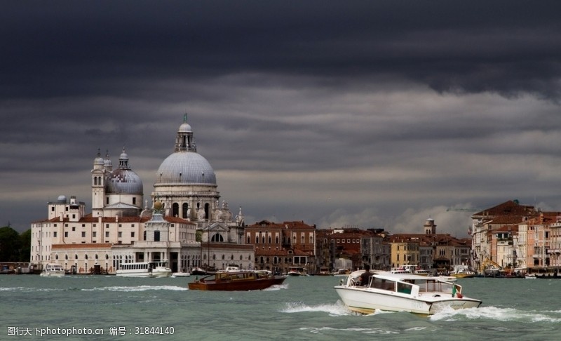 欧洲旅游欧洲建筑水上威尼斯风景画