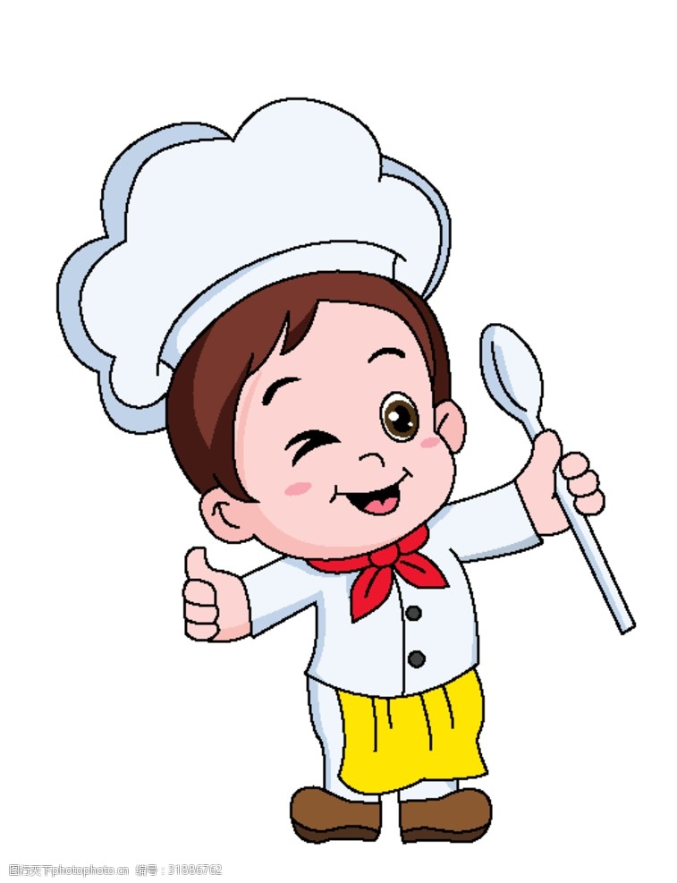 厨师卡通人物卡通小厨师
