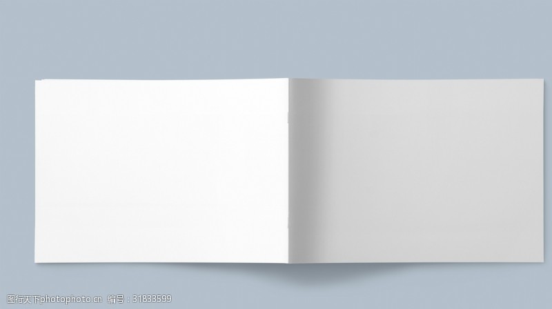 成品效果画册白纸贴图模板