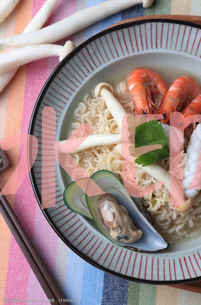 韩式章鱼火锅海鲜上海汤面