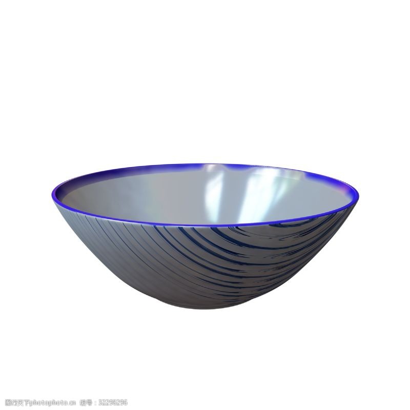 陶瓷碗立体餐具花边碗插画
