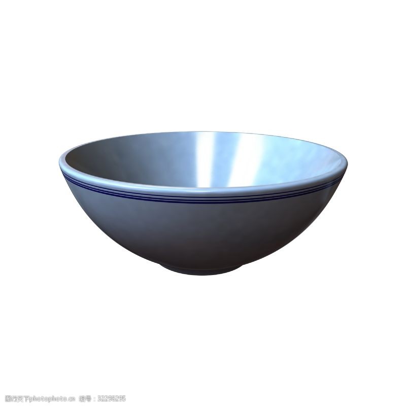 陶瓷碗立体写实插画配图碗