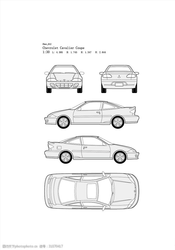 新能源汽车手绘汽车设计图Chev