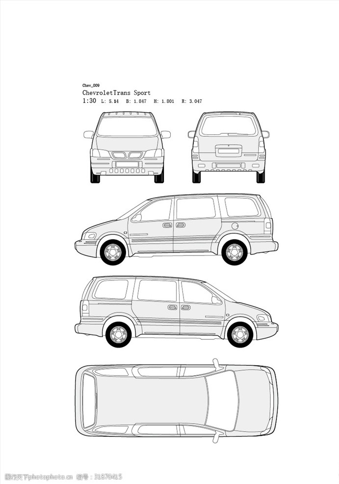 新能源汽车手绘汽车设计图Chev