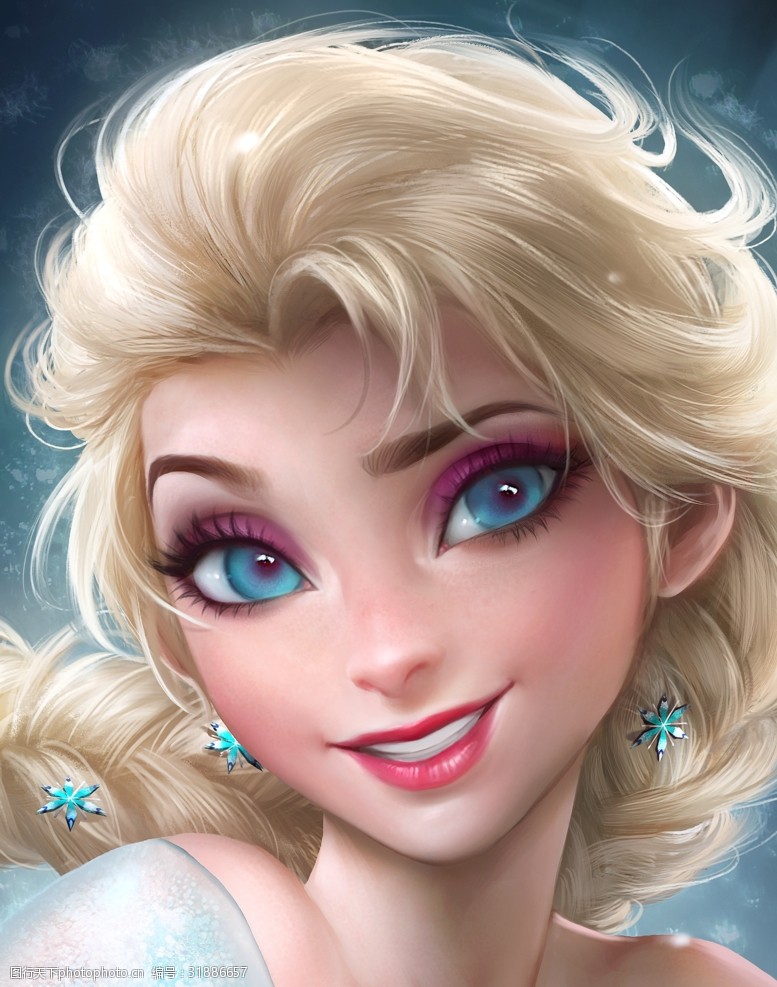 皮克斯自画临冰雪奇缘女主角Elsa
