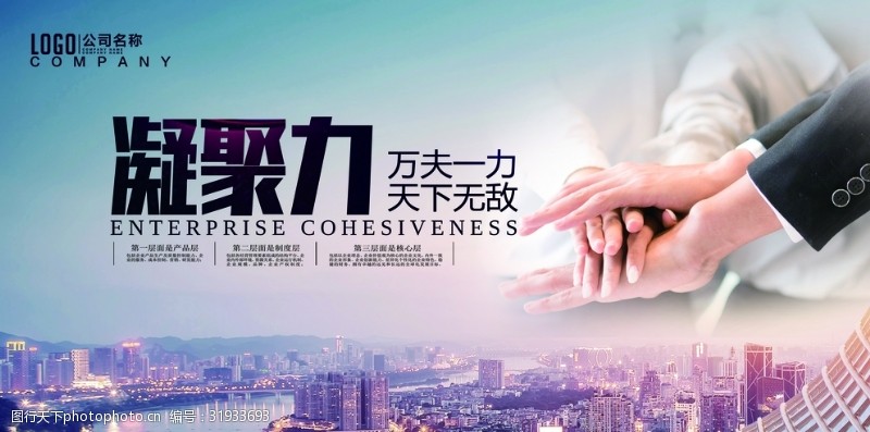 企业文化展板团队凝聚力