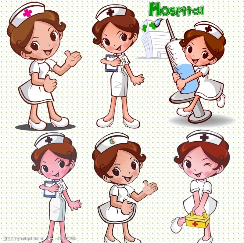 厨师卡通人物卡通护士